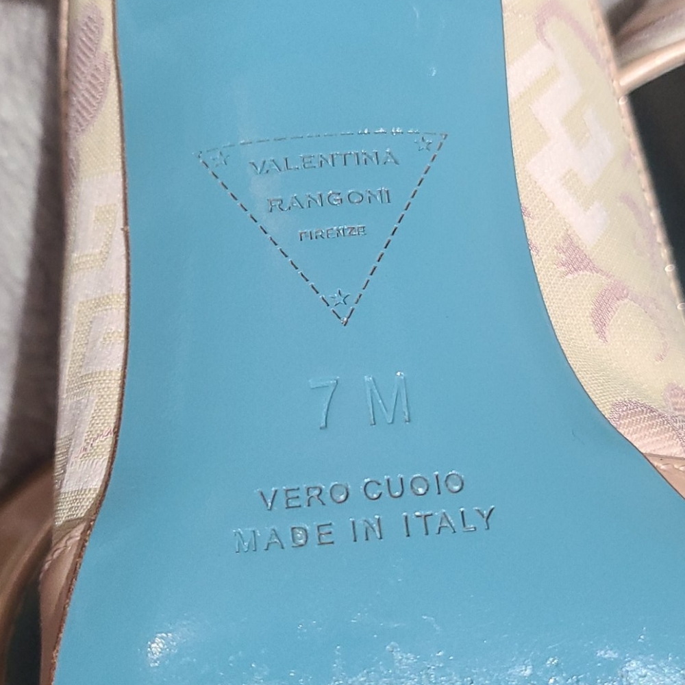 Valentina Rangoni satin mules size 7 - Picture 5 of 5